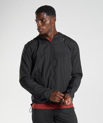 Pánské Accessories Gymshark Sportovní Windbreaker Černé | CZ 2763PJJ